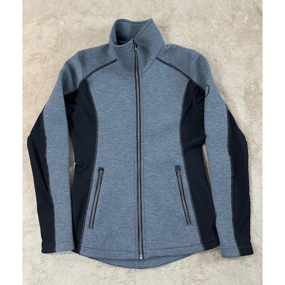 Kuhl Projekt Kerstel jacket Women size Small Gray Black Full Zip Performance EUC